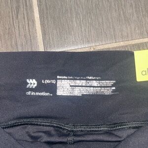 all in motion Black Full-Length High-Rise Leggings